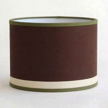 Abat-jour ASTRO Marron et Vert Kaki
