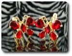 10x9~6mm Red Ruby Cufflink for women