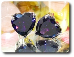 1x18mm Purple Amethyst Cufflink for women