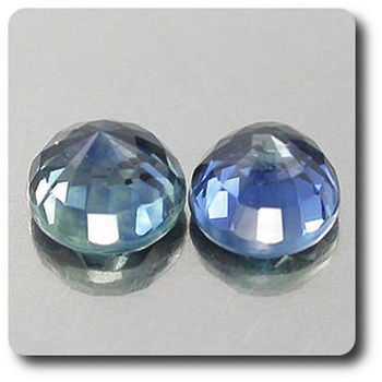 0.66CT. 2 pcs NATURAL BLUE SAPPHIRE . VS