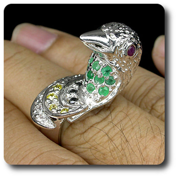 BAGUE RUBIS SAPHIR EMERAUDE