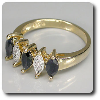 BAGUE SAPHIR NOIR