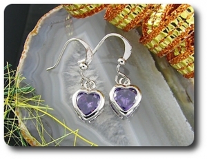 BOUCLES D'OREILLE AMETHYSTE