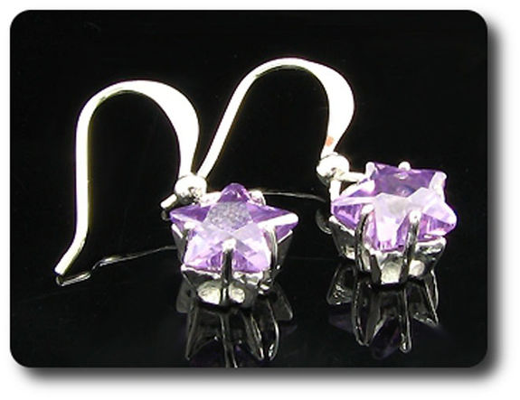 BOUCLES D'OREILLE AMETHYSTE