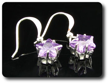 BOUCLES D'OREILLE AMETHYSTE
