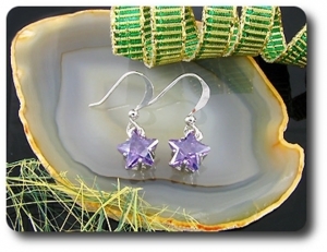 BOUCLES D'OREILLE AMETHYSTE