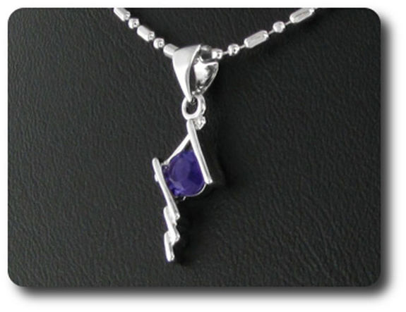 5 mm Purple Amethyst Pendant