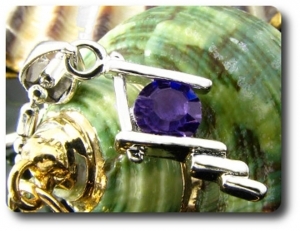 5 mm Purple Amethyst Pendant
