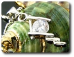 5 mm Simulated Diamond Pendant