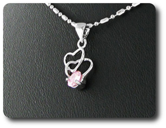5 mm Pink Sapphire Pendant