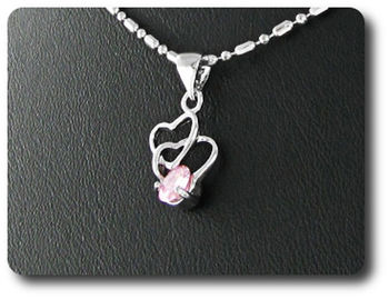5 mm Pink Sapphire Pendant
