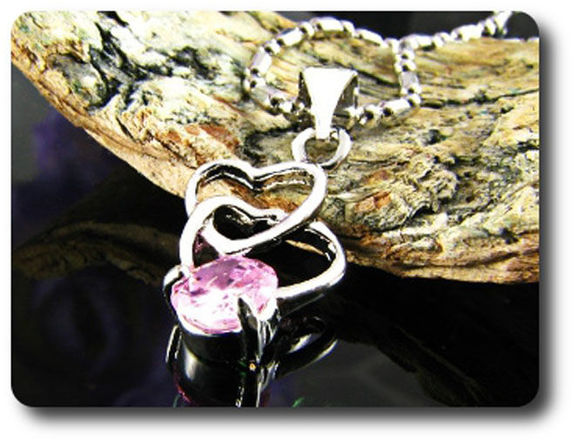 5 mm Pink Sapphire Pendant