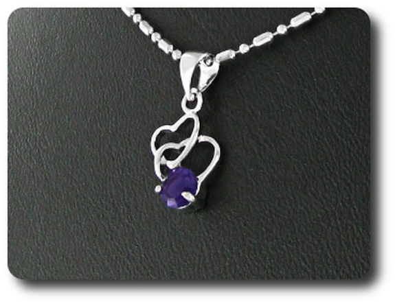 5 mm Purple Amethyst Pendant