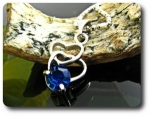 5 mm Blue Sapphire Pendant