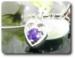 5 mm Purple Amethyst Pendant