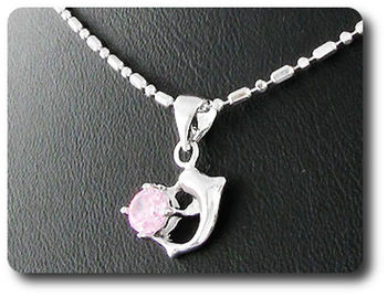 5 mm Pink Sapphire Pendant