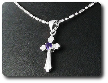 3 mm Purple Amethyst Pendant