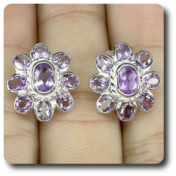 BOUCLES D'OREILLE AMETHYSTE