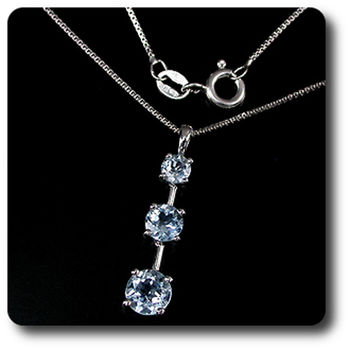 PENDENTIF TOPAZE + CHAINE