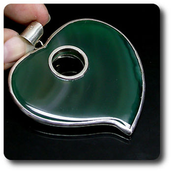 PENDENTIF AGATE VERTE