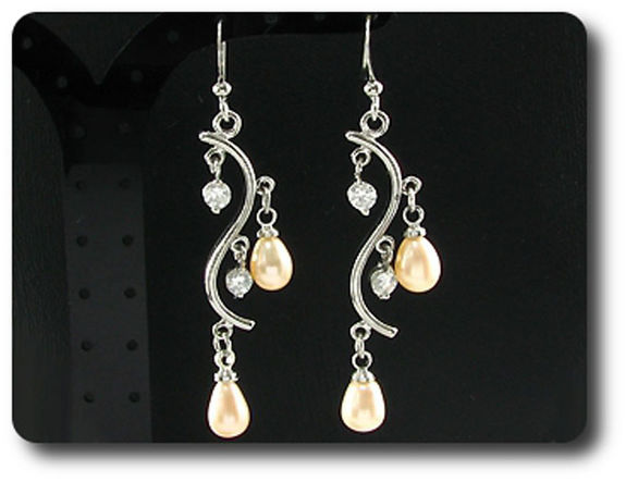 6x8mm Pearl Pendant Earrings Set