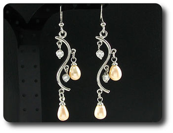 6x8mm Pearl Pendant Earrings Set