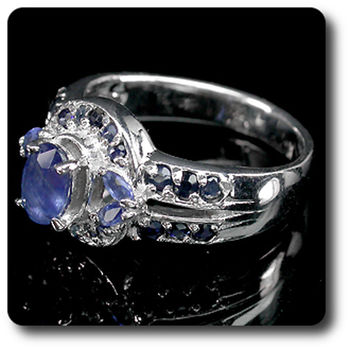 BAGUE SAPHIR BLEU