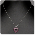 PENDENTIF RUBIS + CHAINE