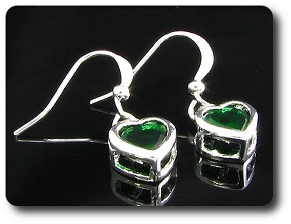 BOUCLES D'OREILLE EMERAUDE