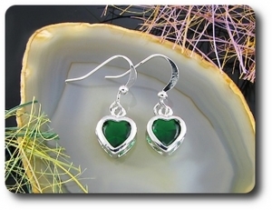 BOUCLES D'OREILLE EMERAUDE