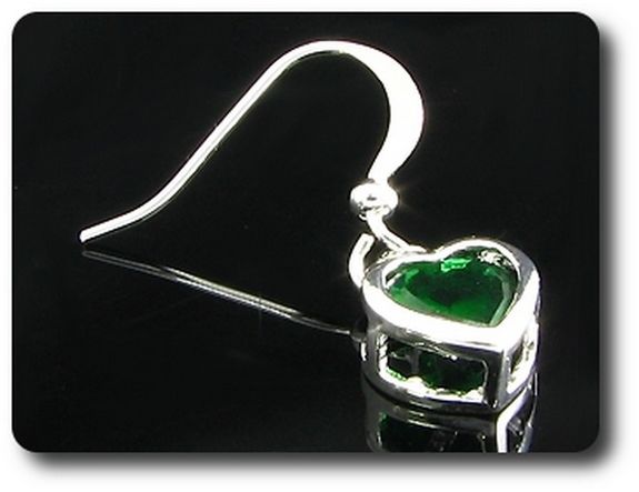 BOUCLES D'OREILLE EMERAUDE