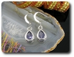 2x8mm Purple Amethyst Earrings
