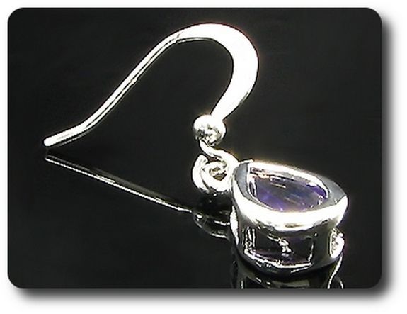 2x8mm Purple Amethyst Earrings