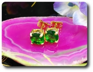 BOUCLES D'OREILLE EMERAUDE