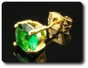 BOUCLES D'OREILLE EMERAUDE