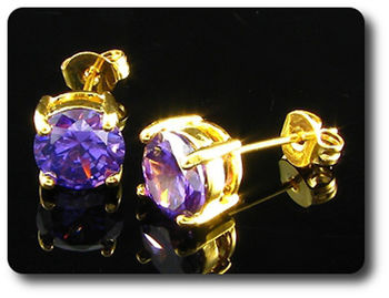 BOUCLES D'OREILLE AMETHYSTE