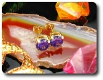 BOUCLES D'OREILLE AMETHYSTE