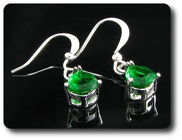 BOUCLES D'OREILLE EMERAUDE