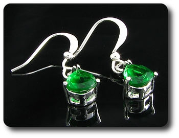 BOUCLES D'OREILLE EMERAUDE