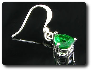 BOUCLES D'OREILLE EMERAUDE