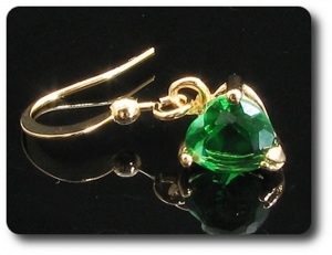 BOUCLES D'OREILLE EMERAUDE