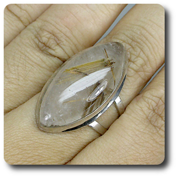 BAGUE QUARTZ RUTILE