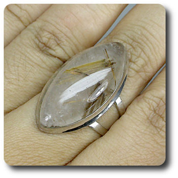 BAGUE QUARTZ RUTILE