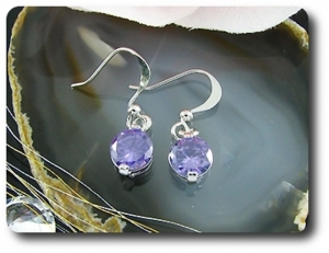 BOUCLES D'OREILLE AMETHYSTE