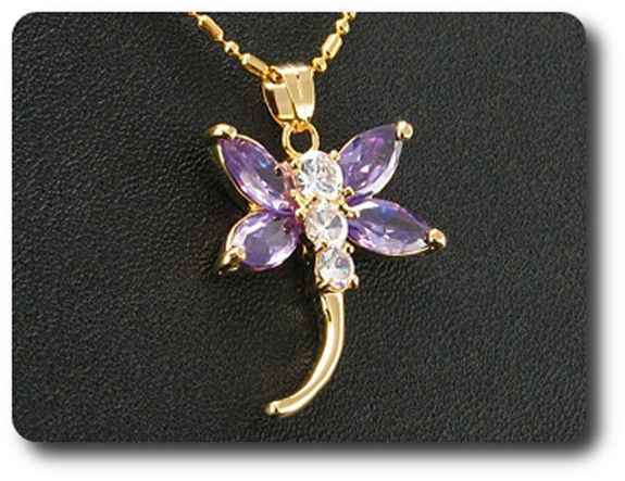 4x10 mm Purple Amethyst Pendant