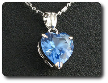 12 mm Blue Sapphire Pendant