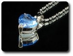 12 mm Blue Sapphire Pendant