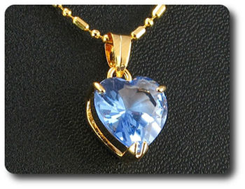 12 mm Blue Sapphire Pendant