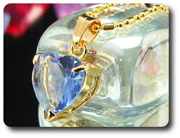 12 mm Blue Sapphire Pendant