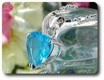 12 mm Blue Sapphire Pendant
